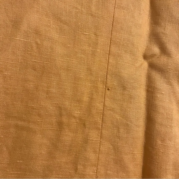 Marie Ellyse Women’s 100% Linen Mustard Yellow Vintage 80s Blazer - Picture 4 of 5